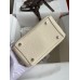Hermes Mini Lindy Handmade Bag In Nata Clemence Leather