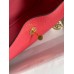 Hermes Mini Lindy Handmade Bag In Rose Lipstick Clemence Leather