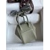 Hermes Mini Lindy Handmade Bag In Sauge Clemence Leather