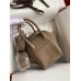 Hermes Mini Lindy Handmade Bag In Taupe Clemence Leather