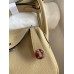 Hermes Mini Lindy Handmade Bag In Trench Clemence Leather