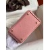Hermes Mini Lindy Handmade Bag In Rose Sakura Ostrich Leather