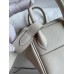 Hermes Mini Lindy Handmade Bag In Craie Swift Leather