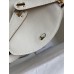 Hermes Mini Lindy Handmade Bag In Craie Swift Leather