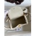 Hermes Mini Lindy Handmade Bag In Craie Swift Leather