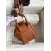Hermes Mini Lindy Handmade Bag In Gold Swift Leather
