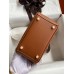 Hermes Mini Lindy Handmade Bag In Gold Swift Leather