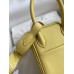Hermes Mini Lindy Handmade Bag In Jaune Poussin Swift Leather