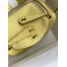 Hermes Mini Lindy Handmade Bag In Jaune Poussin Swift Leather