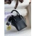 Hermes Mini Lindy Handmade Bag In Black Swift Leather