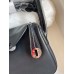 Hermes Mini Lindy Handmade Bag In Black Swift Leather