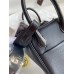 Hermes Mini Lindy Handmade Bag In Black Swift Leather