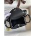 Hermes Mini Lindy Handmade Bag In Black Swift Leather