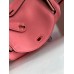 Hermes Mini Lindy Handmade Bag In Rose Lipstick Swift Leather