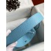 Hermes Lindy 26 Handmade Bag In Blue Atoll Clemence Leather