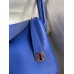 Hermes Lindy 26 Handmade Bag In Blue Electric Clemence Leather
