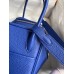 Hermes Lindy 26 Handmade Bag In Blue Electric Clemence Leather