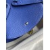 Hermes Lindy 26 Handmade Bag In Blue Electric Clemence Leather