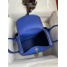 Hermes Lindy 26 Handmade Bag In Blue Electric Clemence Leather