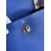Hermes Lindy 26 Handmade Bag In Blue Electric Clemence Leather