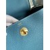 Hermes Lindy 26 Handmade Bag In Blue Jean Clemence Leather