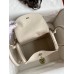 Hermes Lindy 26 Handmade Bag In Craie Clemence Leather