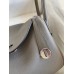 Hermes Lindy 26 Handmade Bag In Etain Clemence Leather