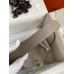 Hermes Lindy 26 Handmade Bag In Gris Asphalt Clemence Leather