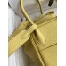 Hermes Lindy 26 Handmade Bag In Jaune Poussin Clemence Leather