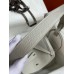 Hermes Lindy 26 Handmade Bag In Pearl Grey Clemence Leather