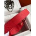 Hermes Lindy 26 Handmade Bag In Red Clemence Leather