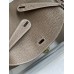 Hermes Lindy 26 Handmade Bag In Taupe Clemence Leather
