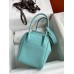 Hermes Lindy 26 Handmade Bag In Blue Atoll Swift Calfskin