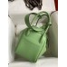 Hermes Lindy 26 Handmade Bag In Vert Cypres Swift Calfskin