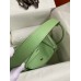 Hermes Lindy 26 Handmade Bag In Vert Cypres Swift Calfskin