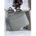 Hermes Constance 18 Handmade Bag In Grey Matte Alligator Leather