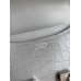 Hermes Constance 18 Handmade Bag In Grey Matte Alligator Leather