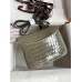 Hermes Constance 18 Handmade Bag In Grey Shiny Alligator Leather