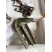 Hermes Constance 18 Handmade Bag In Grey Shiny Alligator Leather