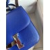Hermes Constance 18 Handmade Bag In Blue Electric Chevre Mysore Leather