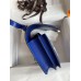 Hermes Constance 18 Handmade Bag In Blue Electric Chevre Mysore Leather