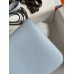 Hermes Constance 18 Handmade Bag In Blue Brume Epsom Calfskin