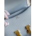 Hermes Constance 18 Handmade Bag In Blue Brume Epsom Calfskin