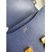 Hermes Constance 18 Handmade Bag In Blue Saphir Epsom Calfskin