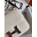 Hermes Constance 18 Handmade Bag In Craie Epsom Calfskin