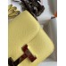 Hermes Constance 18 Handmade Bag In Jaune Poussin Epsom Calfskin