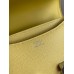 Hermes Constance 18 Handmade Bag In Jaune Poussin Epsom Calfskin