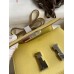 Hermes Constance 18 Handmade Bag In Jaune Poussin Epsom Calfskin