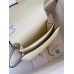 Hermes Constance 18 Handmade Bag In Vanille Matte Alligator Leather