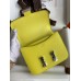 Hermes Constance 18 Handmade Bag In Lime Epsom Calfskin